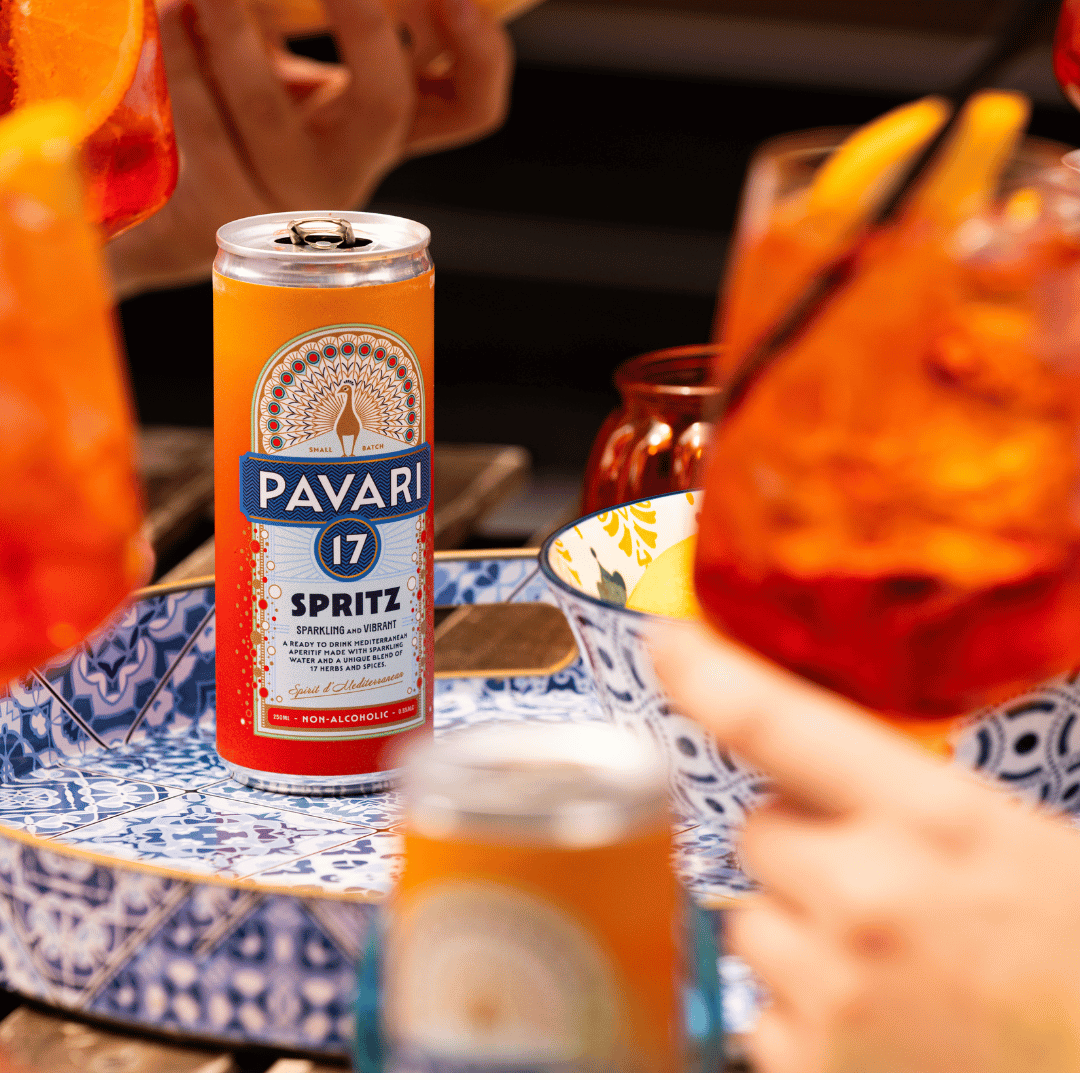 Pavari 17 - Alcohol-Free Mediterranean Spritz - 250ml can - 12 Pack