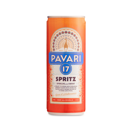 Pavari 17 - Alcohol-Free Mediterranean Spritz - 250ml can - 12 Pack