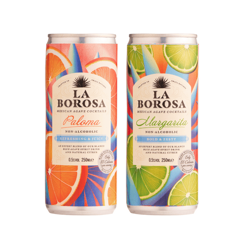 La Borosa Alcohol-Free Ready-to-Serve Cocktails - 250ml can - 12 Pack